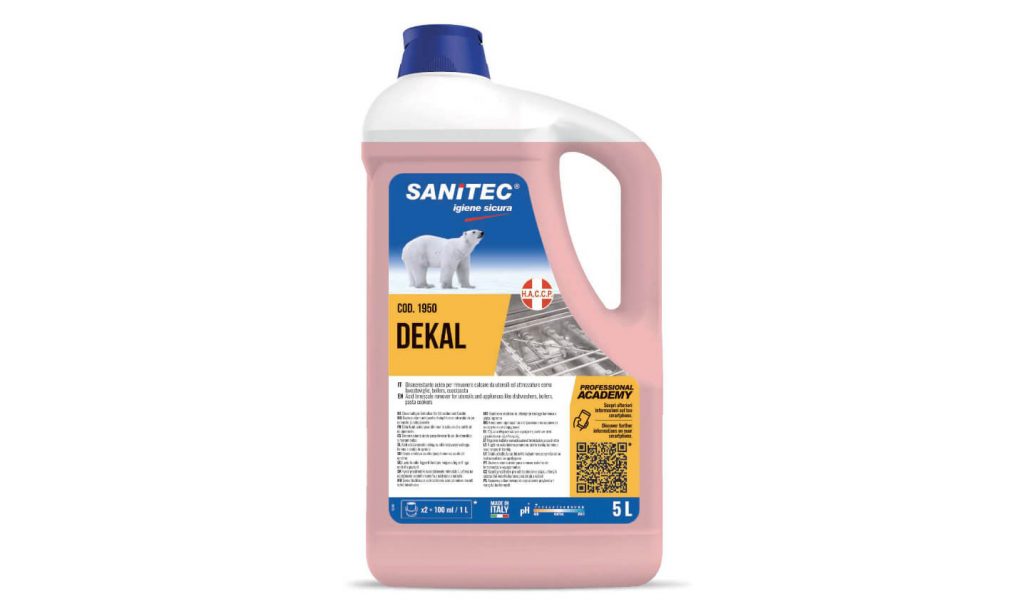 Sapone liquido mani non profumato con antibatterico SANITEC - SECURGERM  formato 1000 ml / 5 L